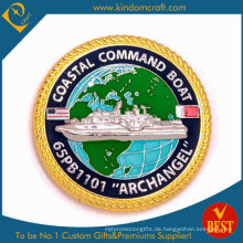 Custom Us Coast Guarder Gold-Andenkenmünze (KD-305)